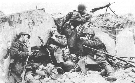 resting outside Stalingrad